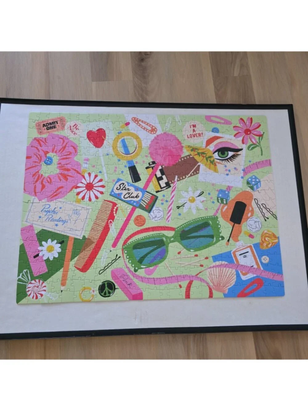 Ban.do x Bijou Karman Junk Drawer Jigsaw Puzzle 500 Pieces Complete